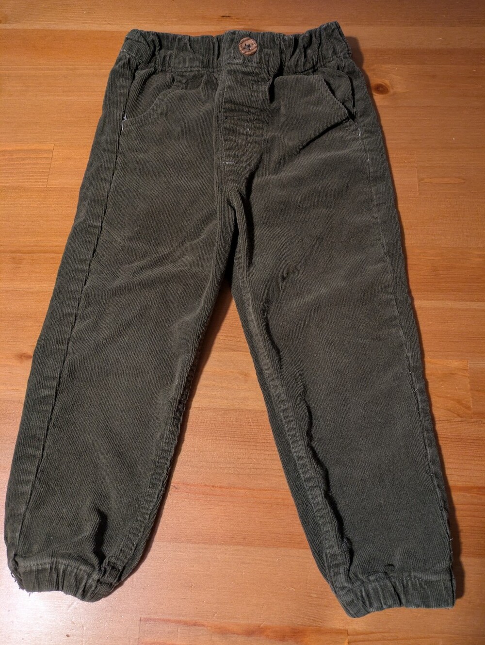 Little Lass Olive Green Corduroy Pants 24 Months